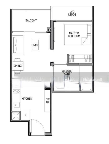 Park Colonial, S$ 3,500 /mo, 463 sqft, Condos - Condominium