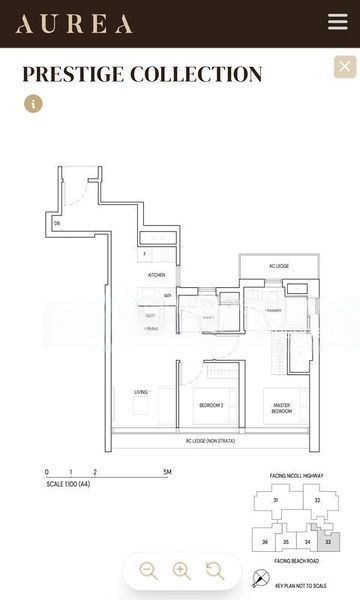 Aurea, S$ 1,948,000, 710 sqft, 公寓 - Condominium