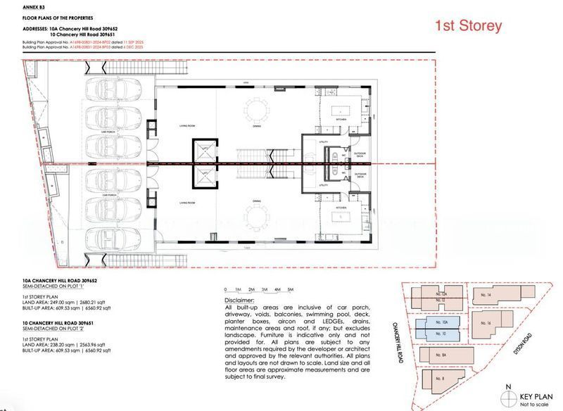 5 Bed Semi-Detached House (Landed) for Sale in  Chancery Hill Road, S$ 12,388,888, 2,680 sqft, 有地 - Semi-Detached House