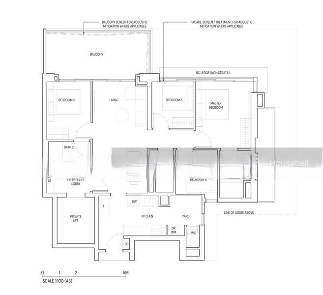 Aurea, S$ 3,980,000 (可协商价格), 1,442 sqft, 公寓 - Condominium