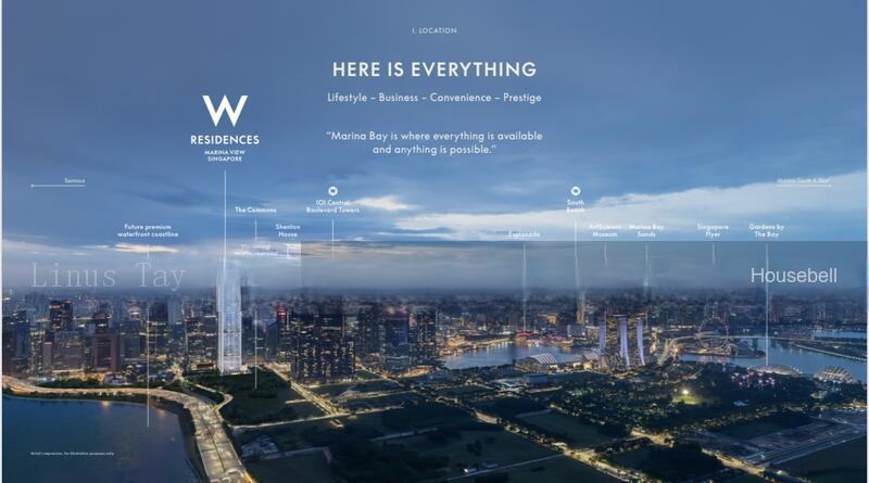 W Residences Marina View - Singapore, S$ 8,740,000 (可协商价格), 2,250 sqft, 公寓 - Apartment