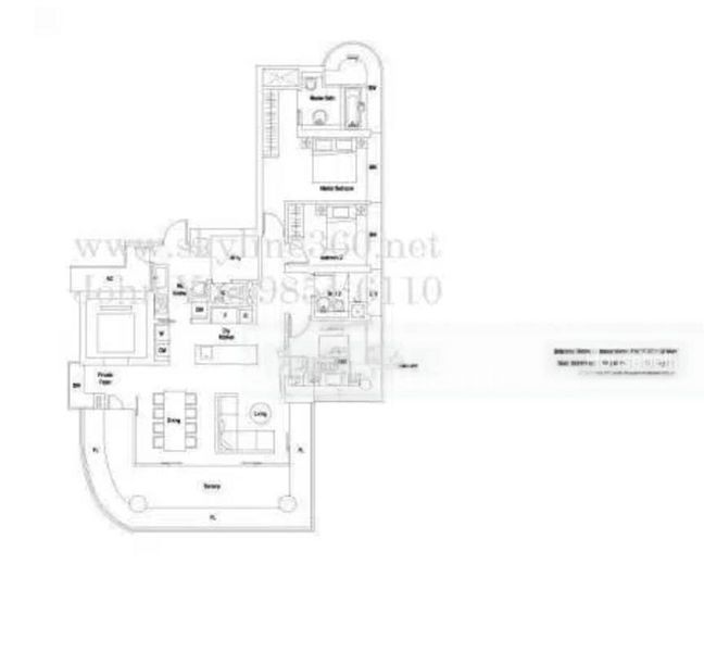 Skyline 360, S$ 10,000 /mo, 1,733 sqft, Condos - Condominium