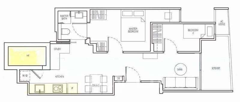 NoMa, S$ 1,230,000, 667 sqft, 公寓 - Condominium