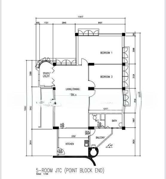 205 Boon Lay Drive, S$ 565,000, 1,377 sqft, 组屋 - 5 I