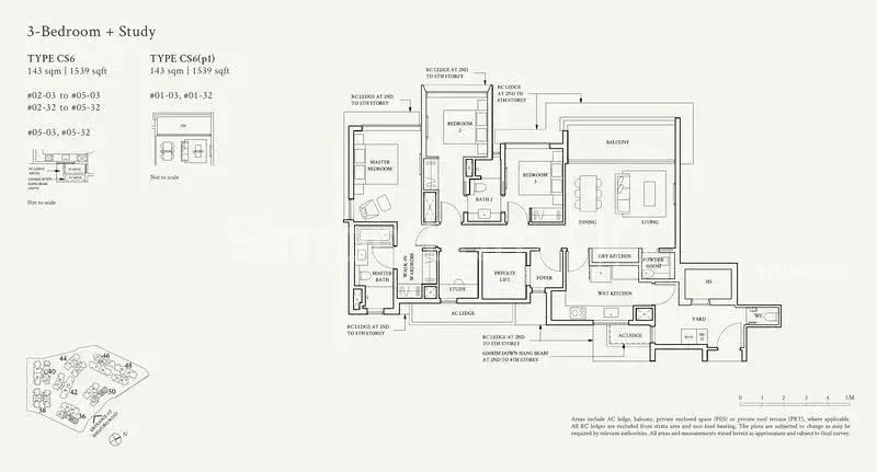 Watten House, S$ 4,940,000, 1,539 sqft, 公寓 - Condominium