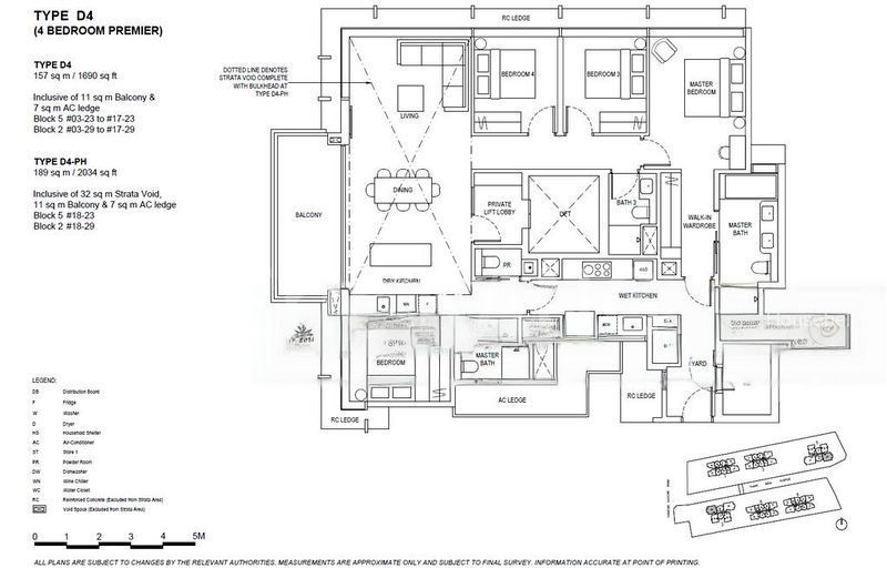 4 Bed Condo for Sale in  The Continuum, S$ 4,459,000, 1,690 sqft, Condos - Condominium