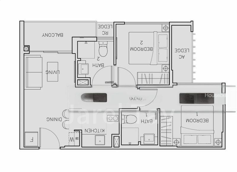 Rezi 24, S$ 3,800 /mo, 549 sqft, Condos - Apartment