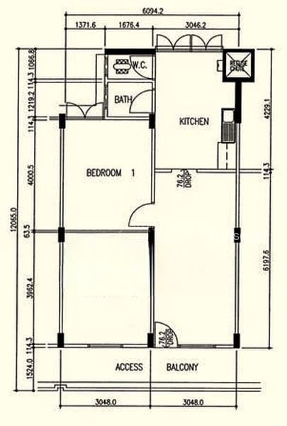 20 Dover Crescent, S$ 3,800 /月, 763 sqft, 组屋 - 3 I