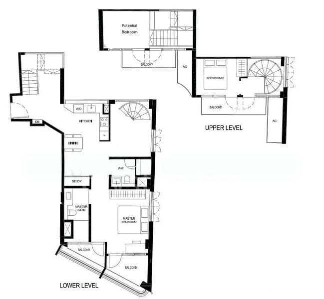 Duet, S$ 3,291,000, 1,335 sqft, 公寓 - Apartment