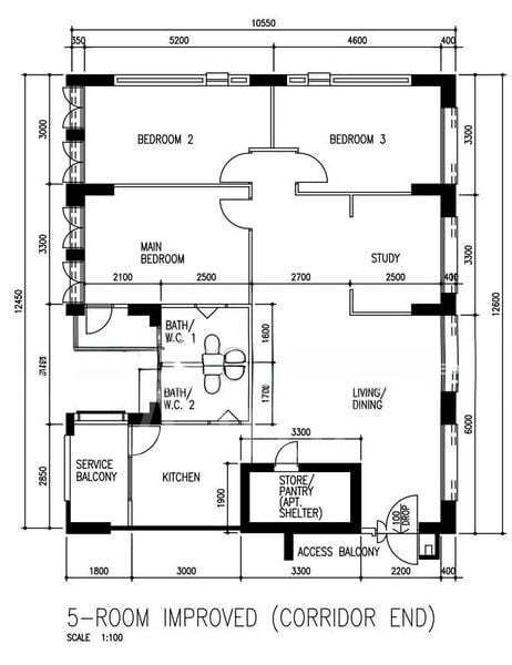 963 Hougang Avenue 9, S$ 800,000, 1,302 sqft, 组屋 - 5 I