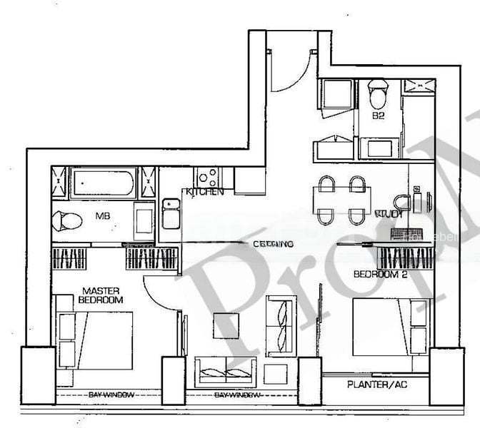 The Sail @ Marina Bay, S$ 1,750,000, 883 sqft, 公寓 - Condominium
