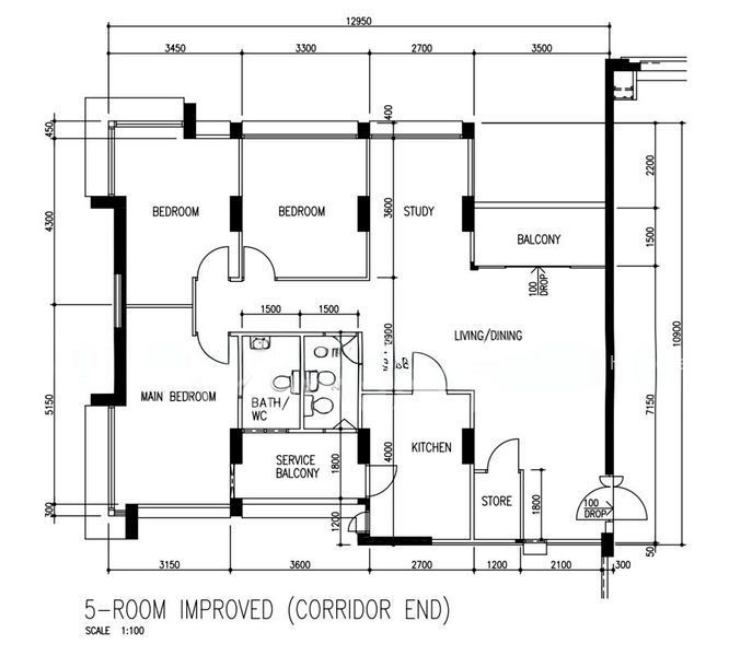 5 Room (5I) HDB for Sale in  891B Woodlands Drive 50, S$ 750,000, 1,302 sqft, HDB - 5 I