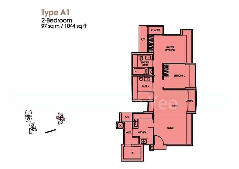 The Trizon, S$ 5,000 /月, 1,044 sqft, 公寓 - Condominium
