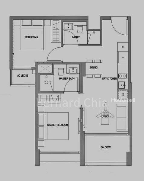 Park Place Residences, S$ 5,000 /mo, 678 sqft, Condos - Condominium